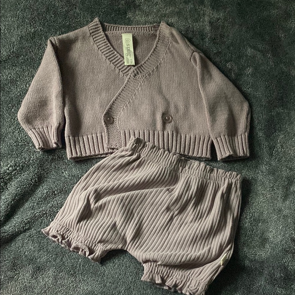 Stylish Kids Sweater Set in Purple